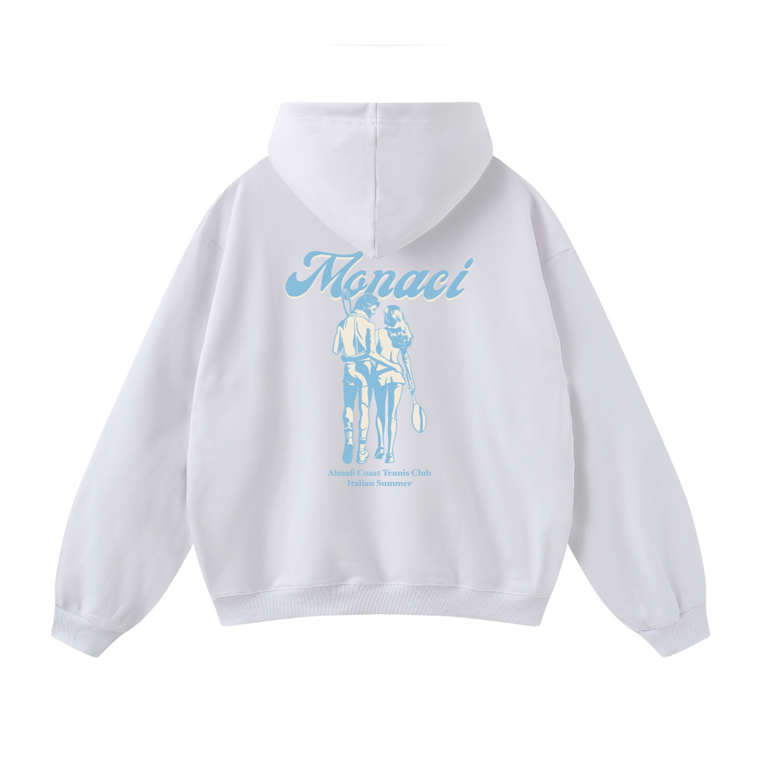 Club de Monaci – Riviera White Hoodie