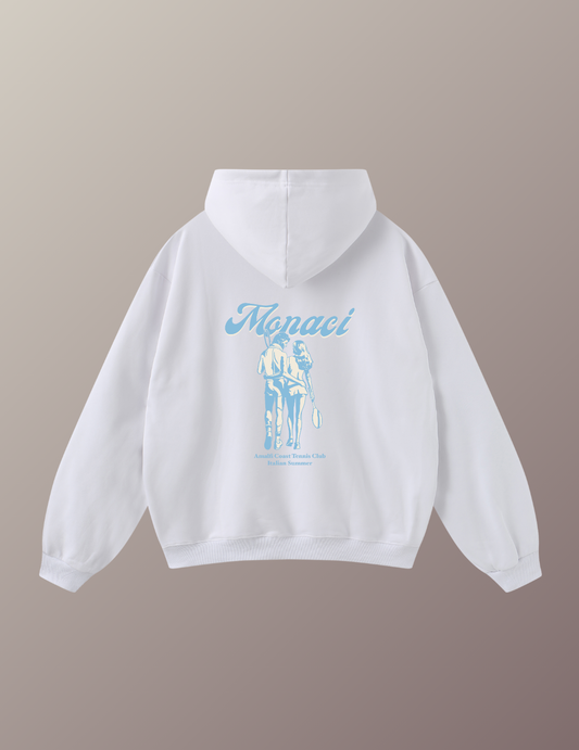 Club de Monaci – Riviera White Hoodie